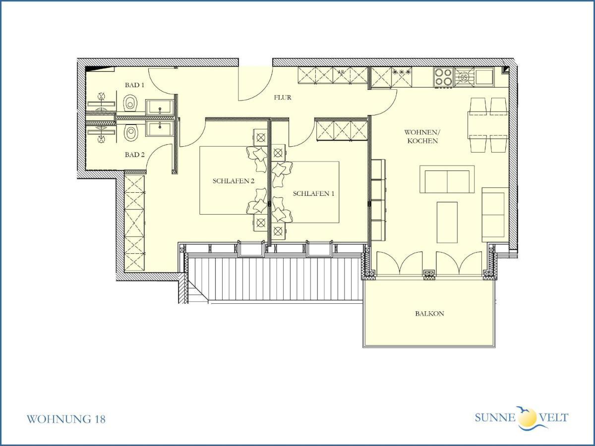 Sunnevelt-Apartment-18 Kuehlungsborn Exterior photo